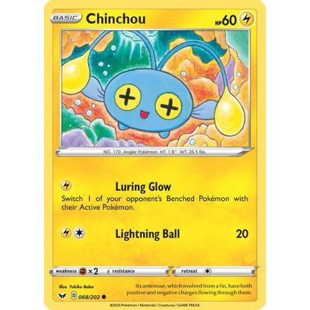 Chinchou (068) 68/202 - SWSH01 Sword & Shield Base Set