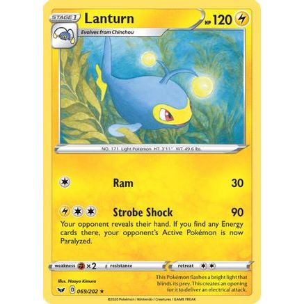 Lanturn 69/202 - SWSH01 Sword & Shield Base Set