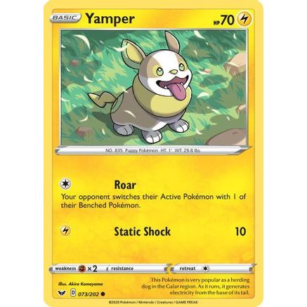Yamper (073) 73/202 - SWSH01 Sword & Shield Base Set