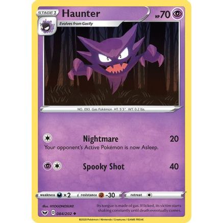 Haunter 84/202 - SWSH01 Sword & Shield Base Set