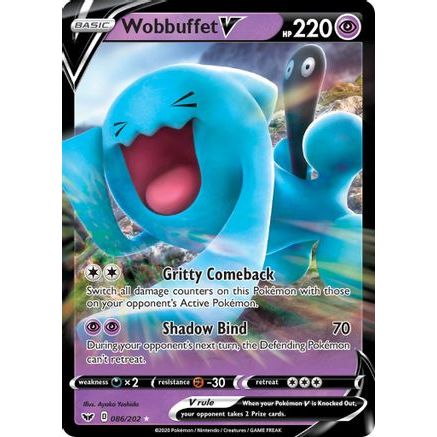 Wobbuffet V 86/202 - SWSH01 Sword & Shield Base Set Holofoil