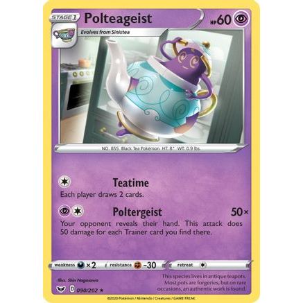 Polteageist 90/202 - SWSH01 Sword & Shield Base Set