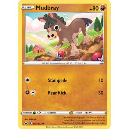 Mudbray 105/202 - SWSH01 Sword & Shield Base Set