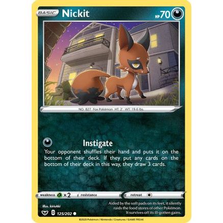Nickit 125/202 - SWSH01 Sword & Shield Base Set