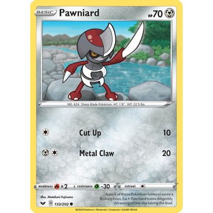 Pawniard 133/202 - SWSH01 Sword & Shield Base Set