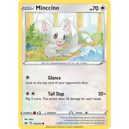 Minccino (145) 145/202 - SWSH01 Sword & Shield Base Set