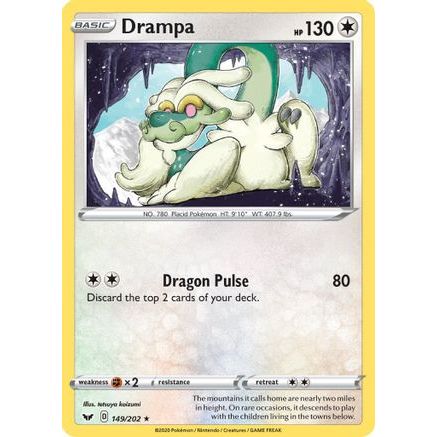 Drampa 149/202 - SWSH01 Sword & Shield Base Set Reverse Holofoil