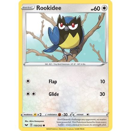 Rookidee 150/202 - SWSH01 Sword & Shield Base Set Reverse Holofoil