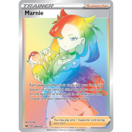 Marnie (Secret) 208/202 - SWSH01 Sword & Shield Base Set Holofoil