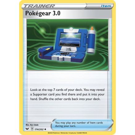 Pokegear 3.0 174/202 - SWSH01 Sword & Shield Base Set Reverse Holofoil