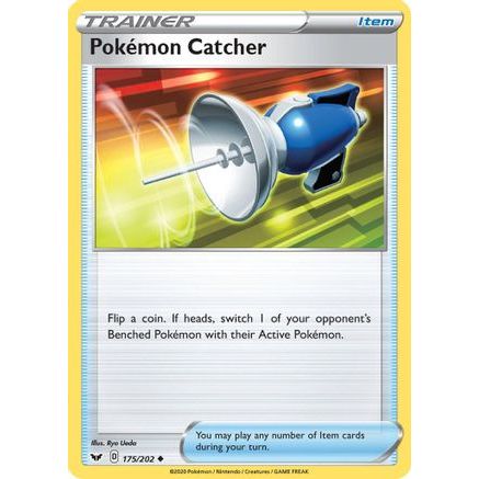 Pokemon Catcher 175/202 - SWSH01 Sword & Shield Base Set