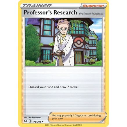 Professor's Research 178/202 - SWSH01 Sword & Shield Base Set Holofoil