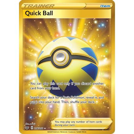 Quick Ball (Secret) 216/202 - SWSH01 Sword & Shield Base Set Holofoil