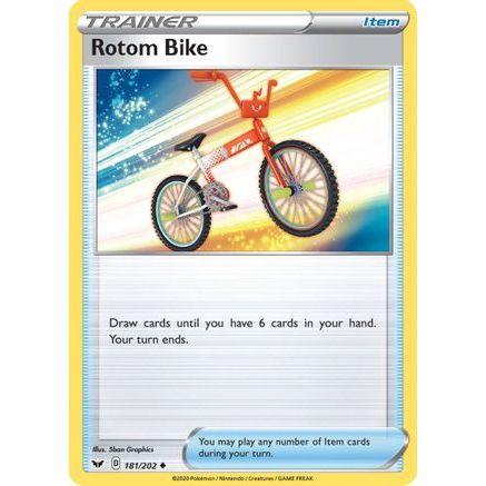 Rotom Bike 181/202 - SWSH01 Sword & Shield Base Set Reverse Holofoil