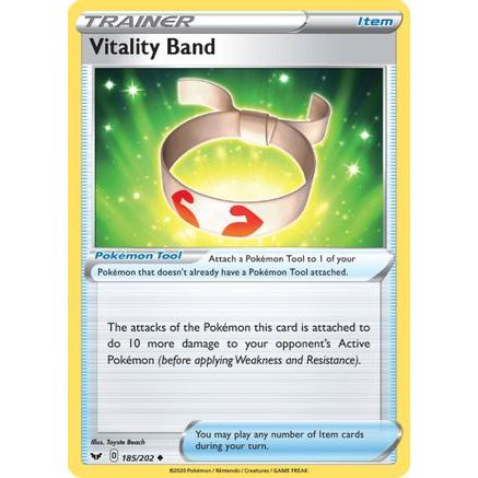 Vitality Band 185/202 - SWSH01 Sword & Shield Base Set