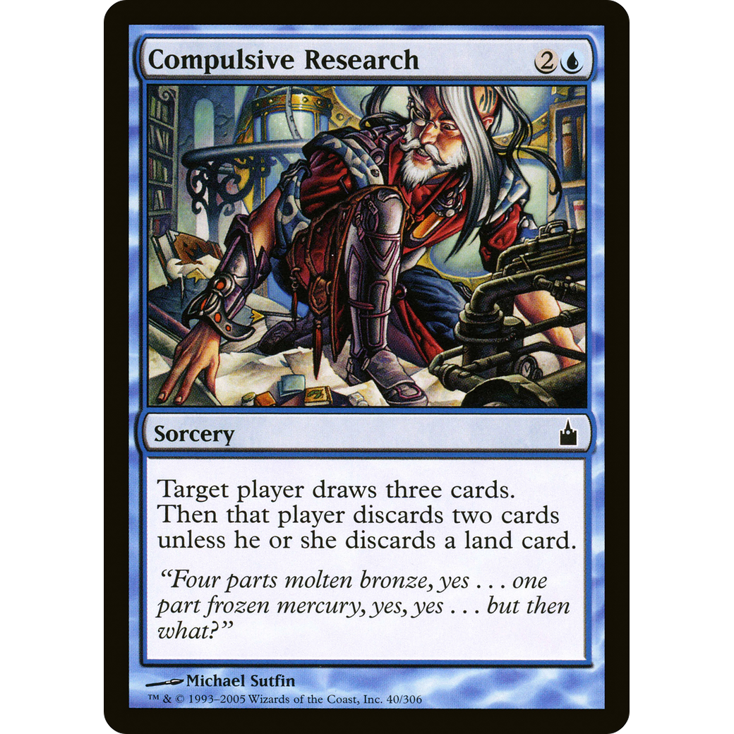 Compulsive Research (RAV-040) - Ravnica: City of Guilds