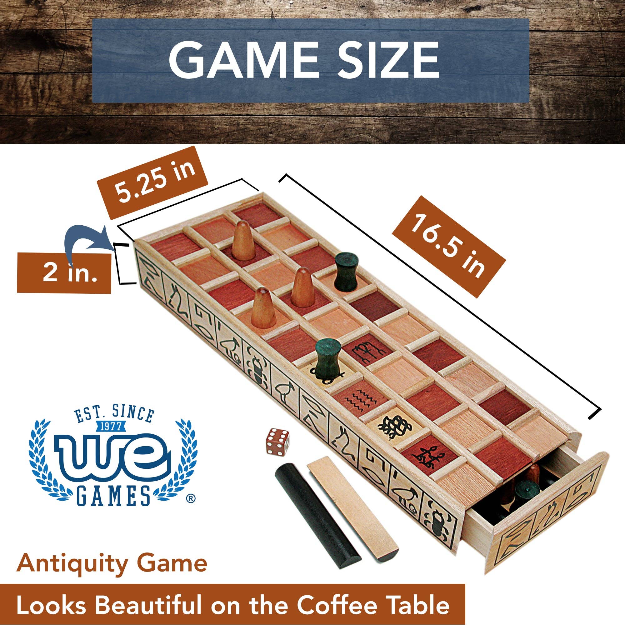Wood Senet Game - An Ancient Egyptian Board Game