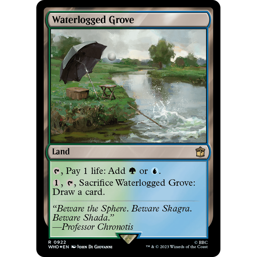 Waterlogged Grove (Surge Foil) (WHO-922) - Doctor Who Foil
