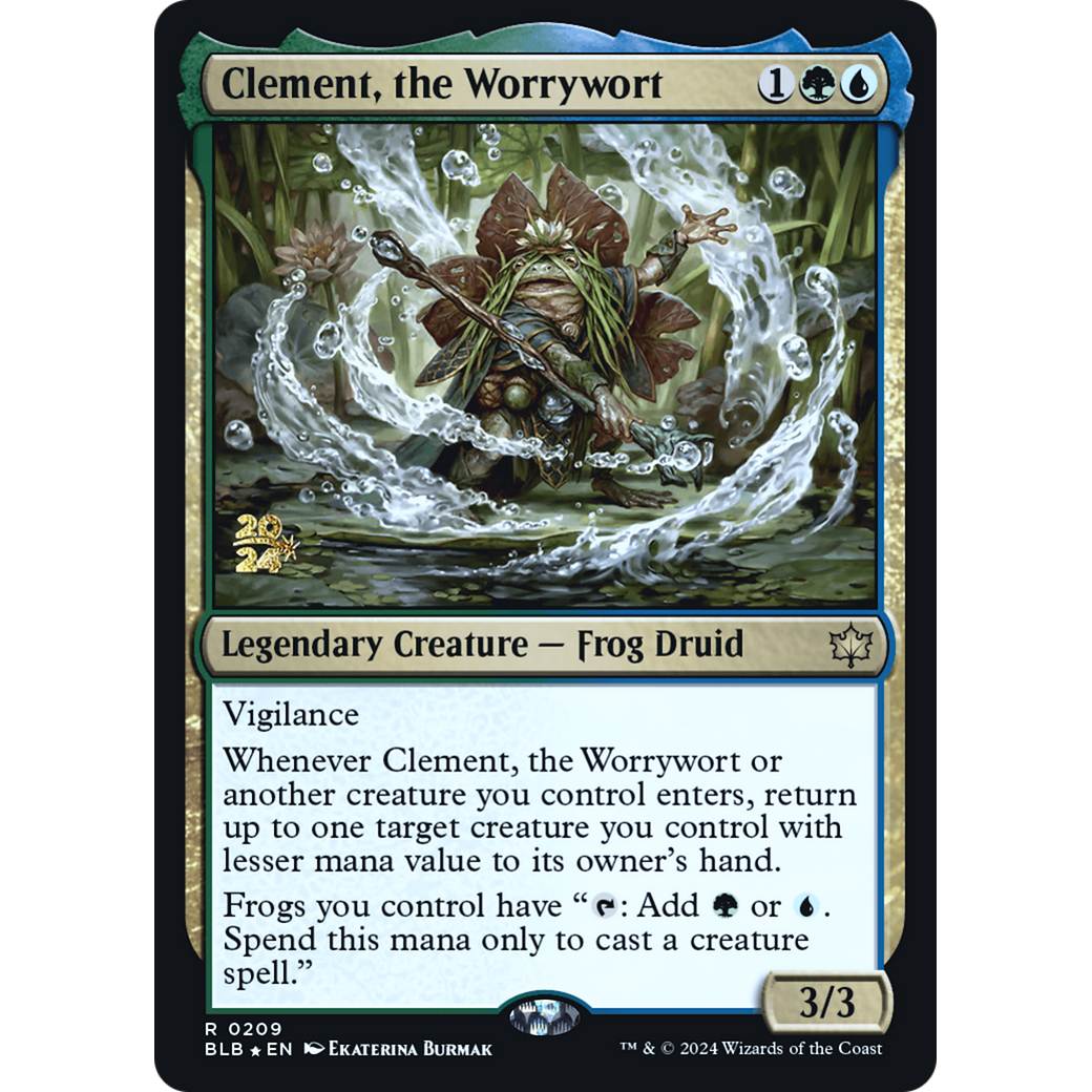 Clement, the Worrywort (PRE-209S) - Bloomburrow Promos Foil