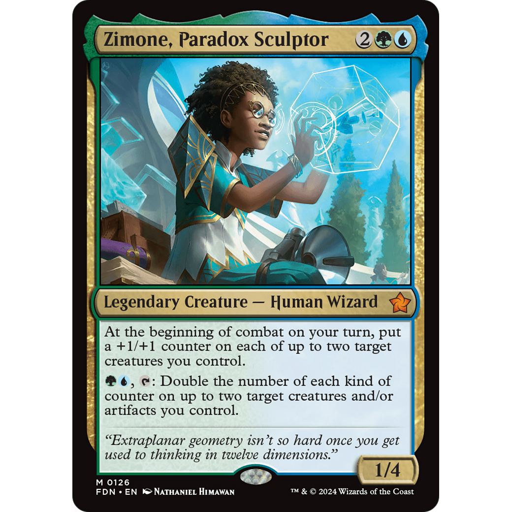 Zimone, Paradox Sculptor (FDN-126) - Foundations Foil