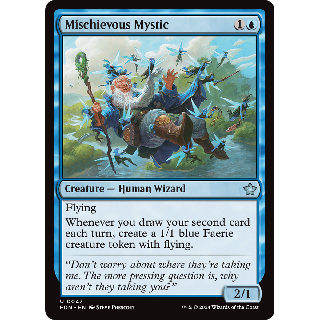 Mischievous Mystic (FDN-047) - Foundations Foil