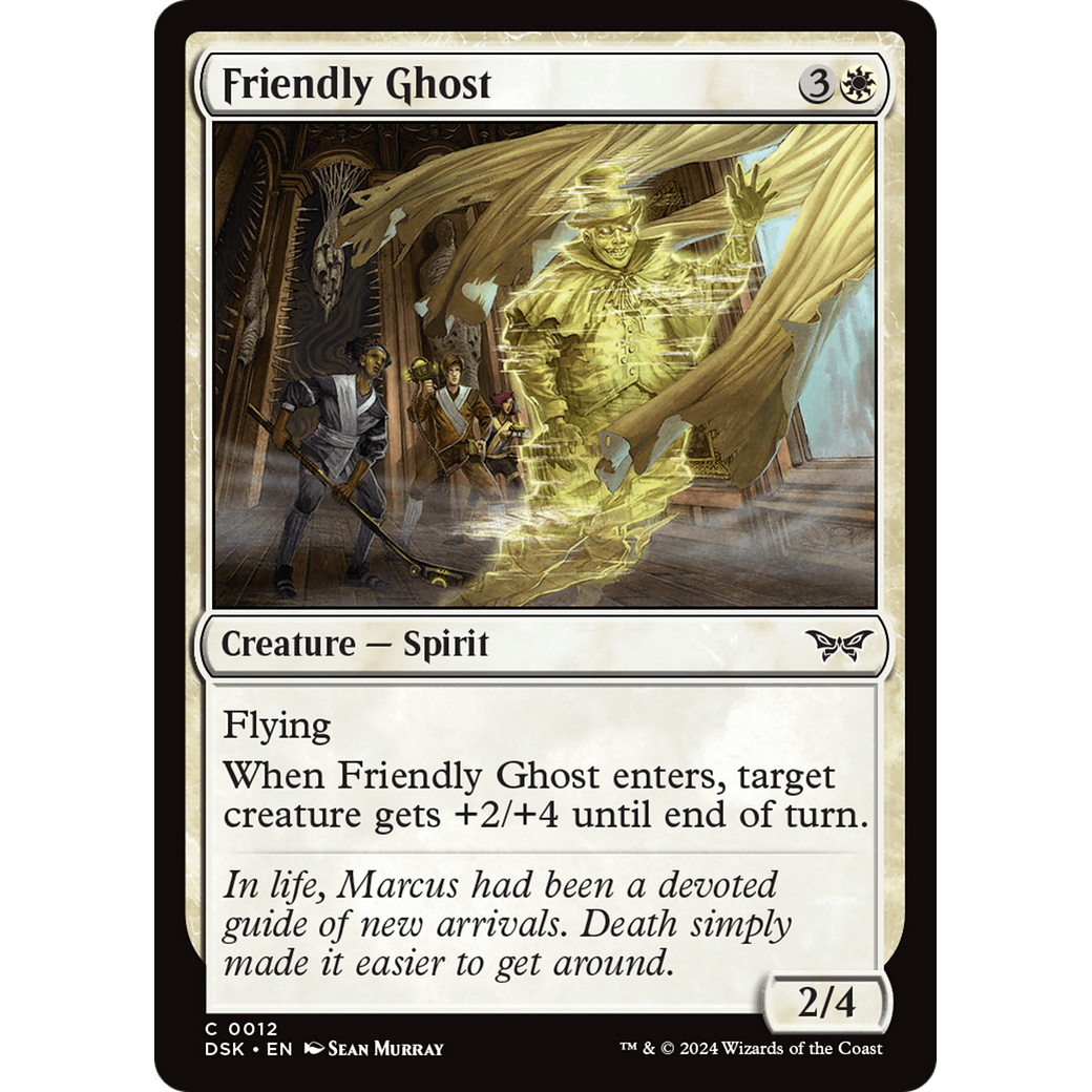 Friendly Ghost (DSK-012) - Duskmourn: House of Horror Foil
