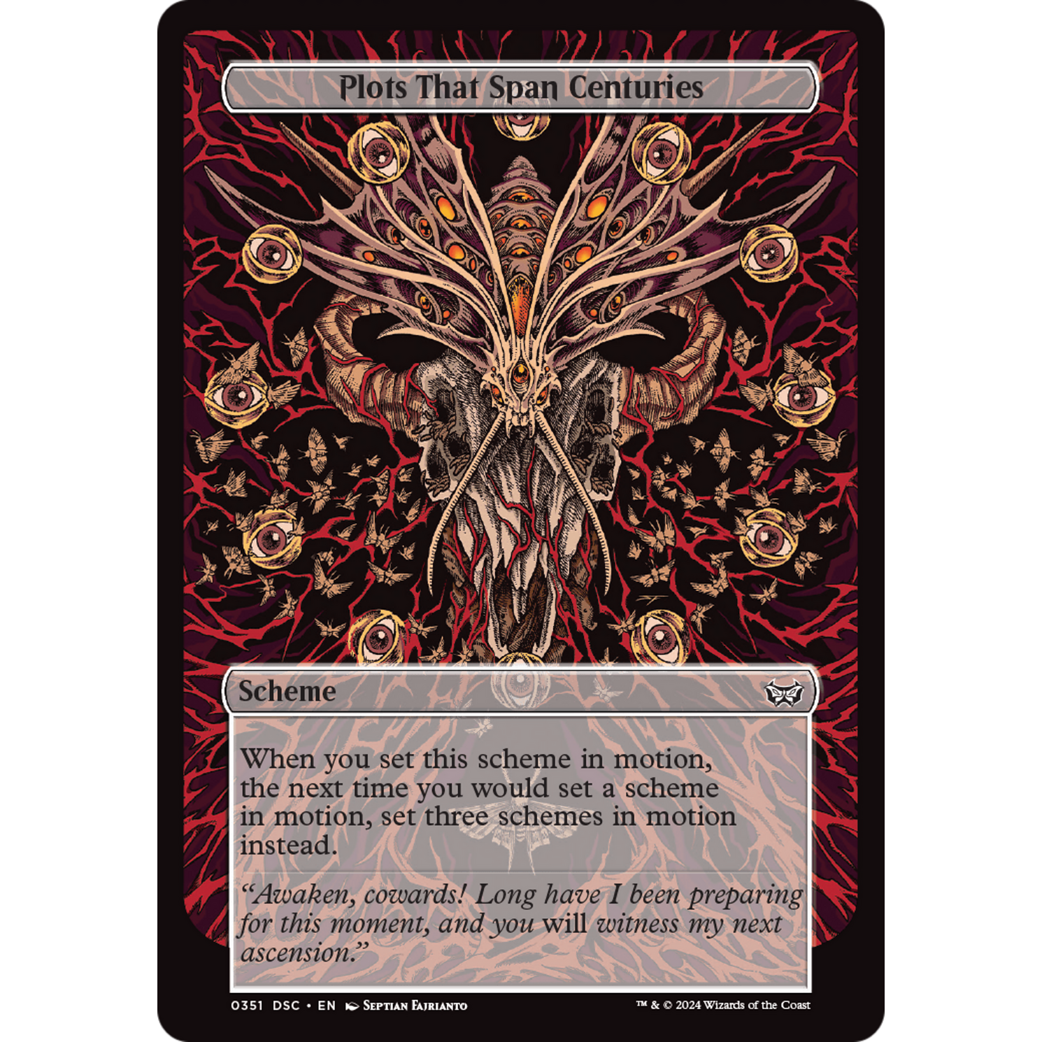 Plots That Span Centuries (A:DSC-351) - Duskmourn: House of Horror Commander