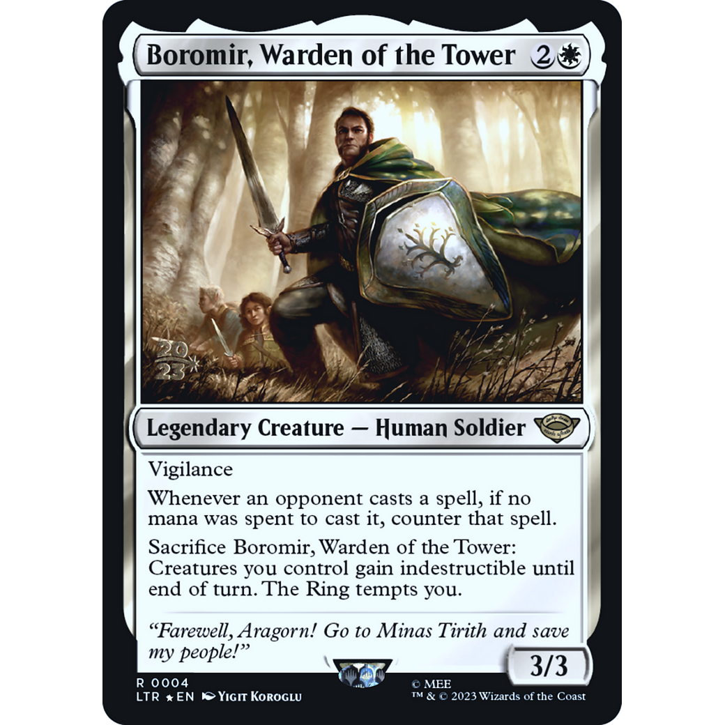Boromir, Warden of the Tower (PRE-04S) - Tales of Middle-earth Promos Foil