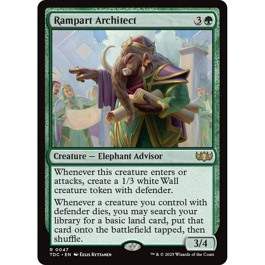 Rampart Architect (TDC-047) - Commander: Tarkir: Dragonstorm