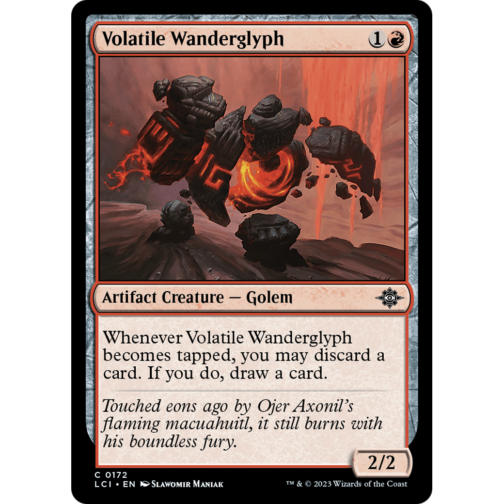 Volatile Wanderglyph (LCI-172) - The Lost Caverns of Ixalan Foil