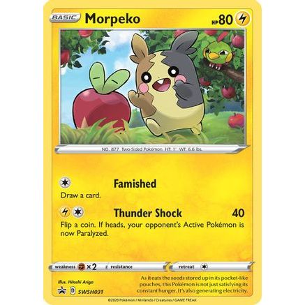 Morpeko - SWSH031 SWSH031/307 - SWSH Sword & Shield Promo Cards Holofoil
