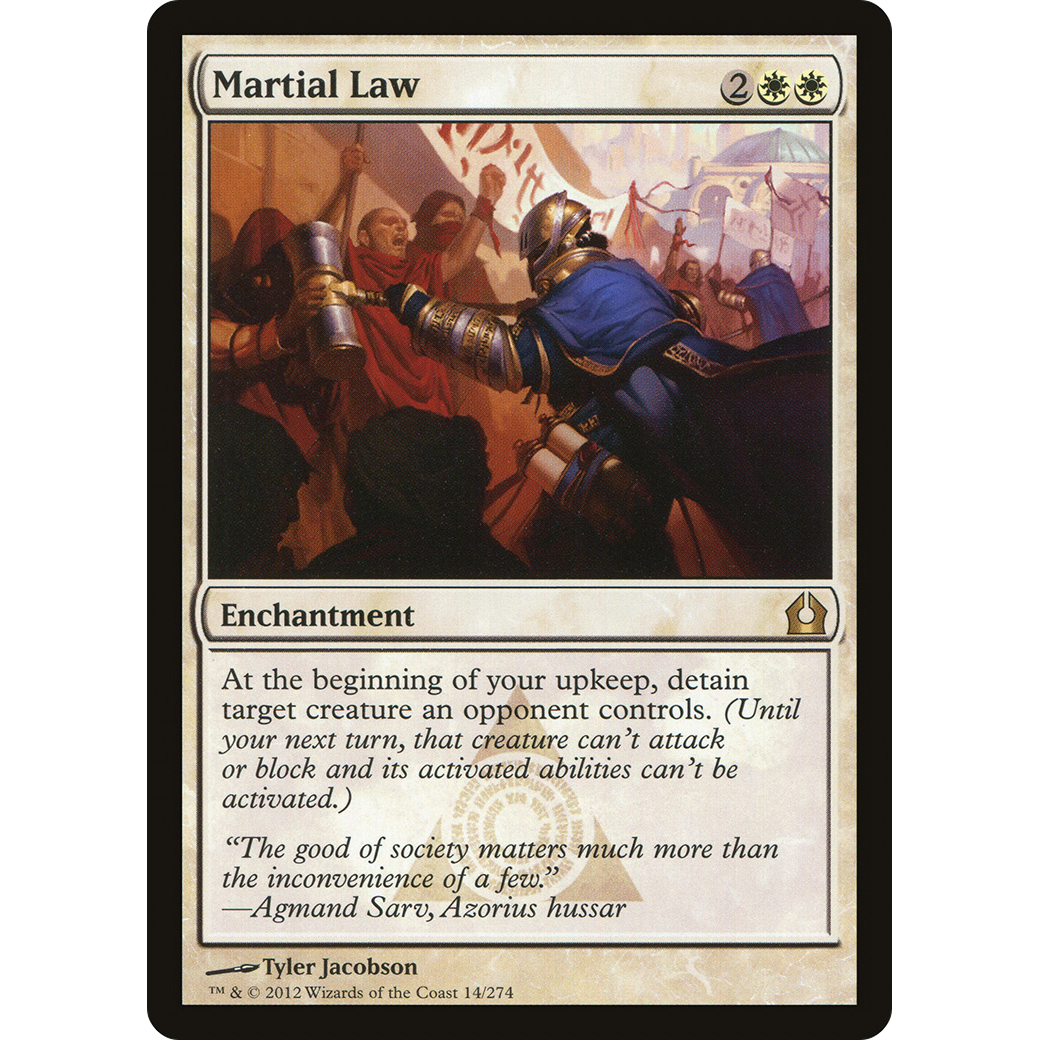Martial Law (RTR-014) - Return to Ravnica Foil