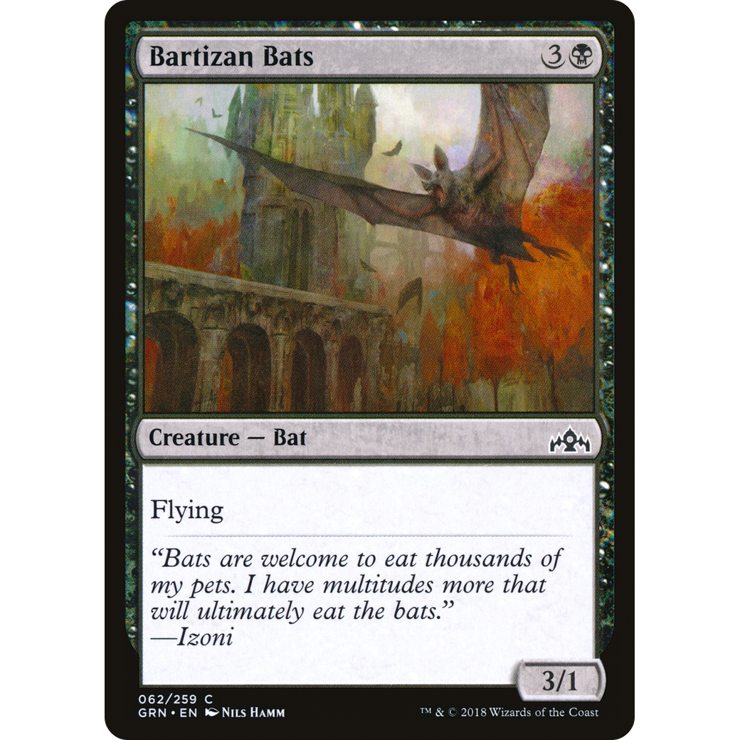Bartizan Bats (GRN-062) - Guilds of Ravnica Foil