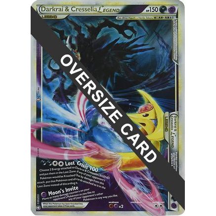 Darkrai & Cresselia Legend - 99/102 & 100/102 (Single Oversized Promo) 99 - Jumbo Cards Holofoil