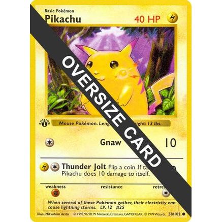 Pikachu - 58/102 58 - Jumbo Cards