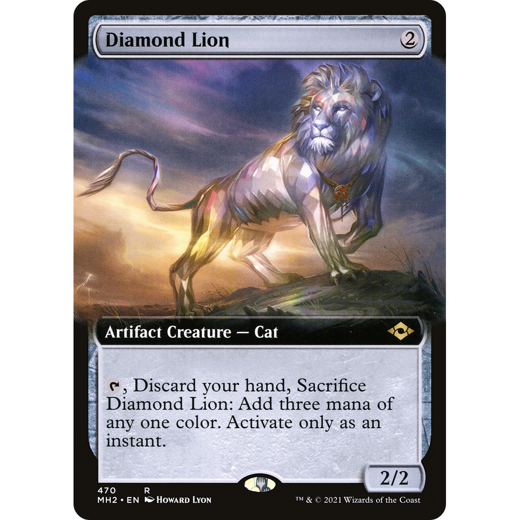 Diamond Lion (Extended Art) (MH2-470) - Modern Horizons 2: (Extended Art)