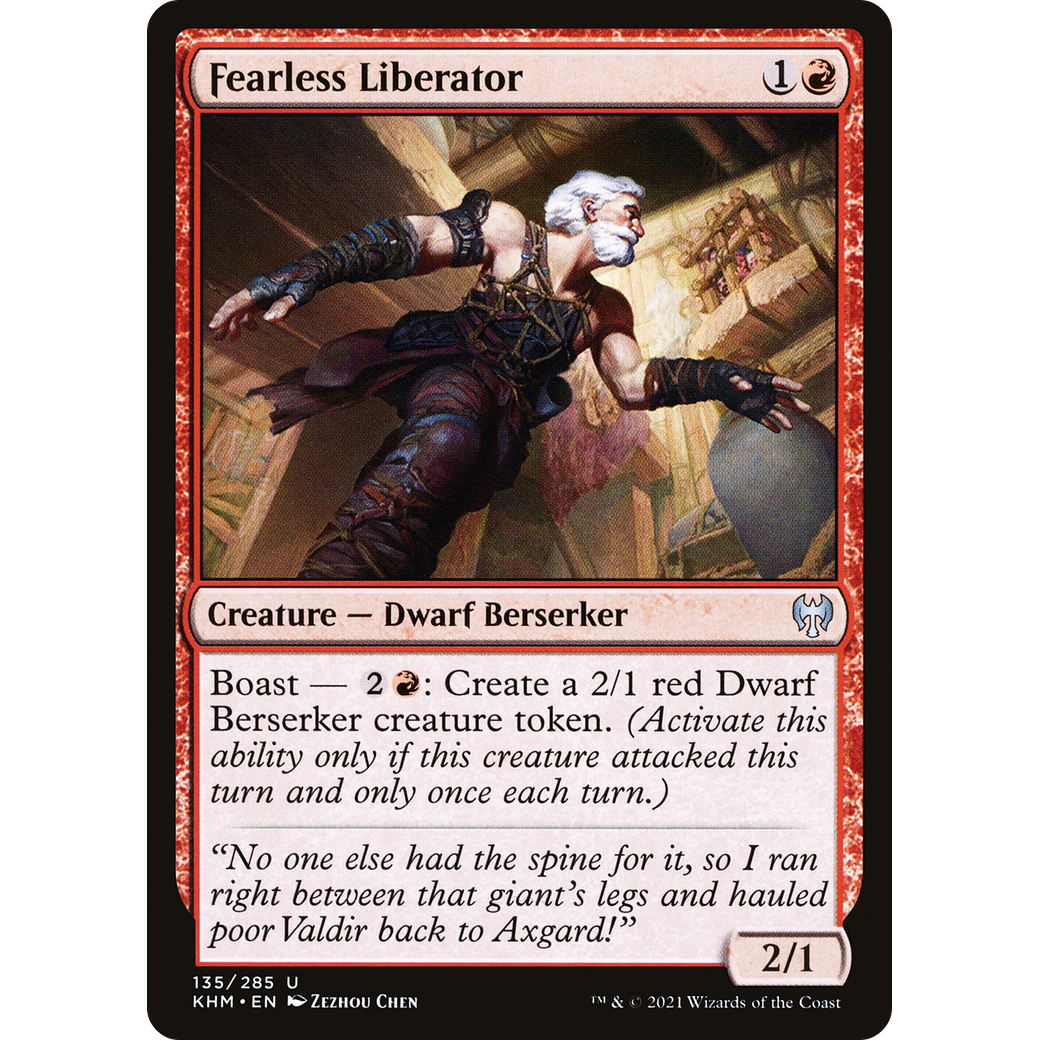Fearless Liberator (KHM-135) - Kaldheim Foil