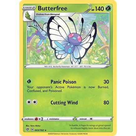 Butterfree 3/192 - SWSH02 Rebel Clash