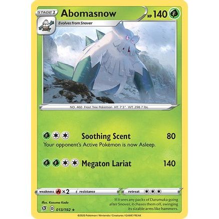 Abomasnow 13/192 - SWSH02 Rebel Clash Reverse Holofoil