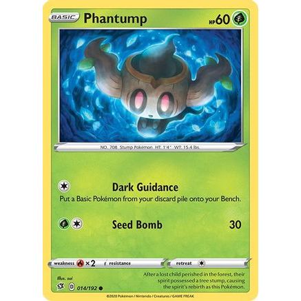 Phantump 14/192 - SWSH02 Rebel Clash Reverse Holofoil