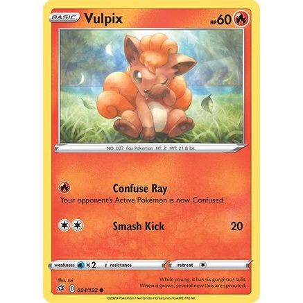 Vulpix 24/192 - SWSH02 Rebel Clash Reverse Holofoil
