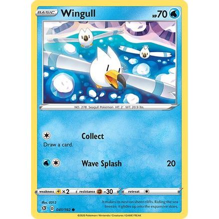 Wingull 41/192 - SWSH02 Rebel Clash Reverse Holofoil
