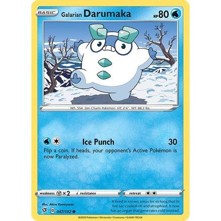 Galarian Darumaka 47/192 - SWSH02 Rebel Clash