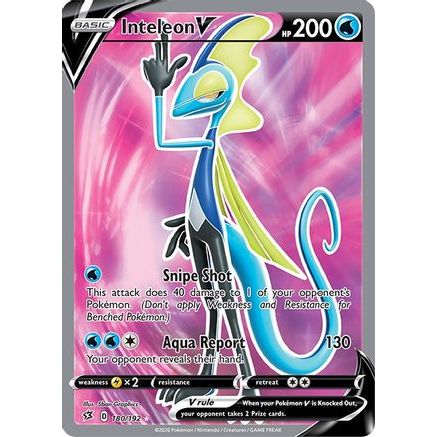 Inteleon V (Full Art) 180/192 - SWSH02 Rebel Clash Holofoil