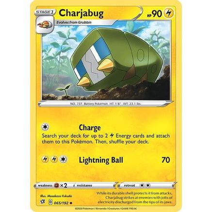 Charjabug 65/192 - SWSH02 Rebel Clash Reverse Holofoil