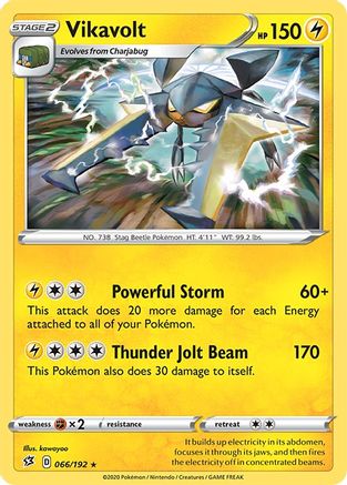 Vikavolt 66/192 - SWSH02 Rebel Clash Reverse Holofoil