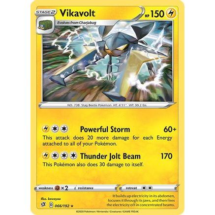 Vikavolt 66/192 - SWSH02 Rebel Clash Reverse Holofoil
