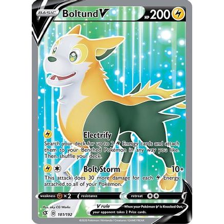 Boltund V (Full Art) 181/192 - SWSH02 Rebel Clash Holofoil