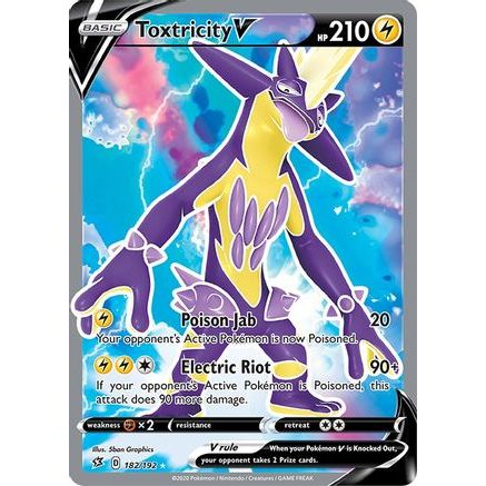 Toxtricity V (Full Art) 182/192 - SWSH02 Rebel Clash Holofoil