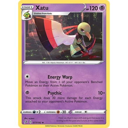 Xatu 77/192 - SWSH02 Rebel Clash Reverse Holofoil